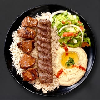 Lamb Kabob and Beef Kofta Combo